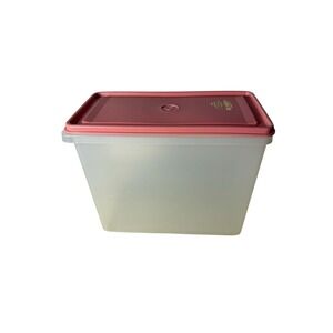 Vintage Tupperware‎ Big Weeks 1987 Container Rectangle Storage Pink